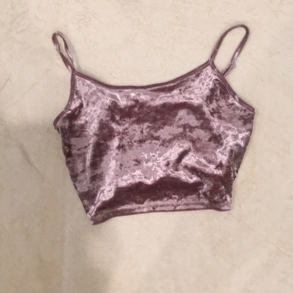 Forever 21 Tops - Velvet cropped tank top
